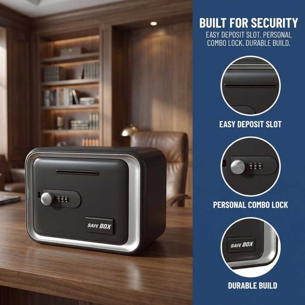 Safe Box Digital - Home Use Password Lock Piggy Bank