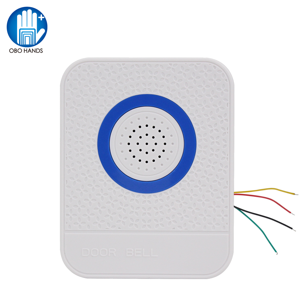 4 Wires Wired White Doorbell D - Home Security Ring System recension och pris