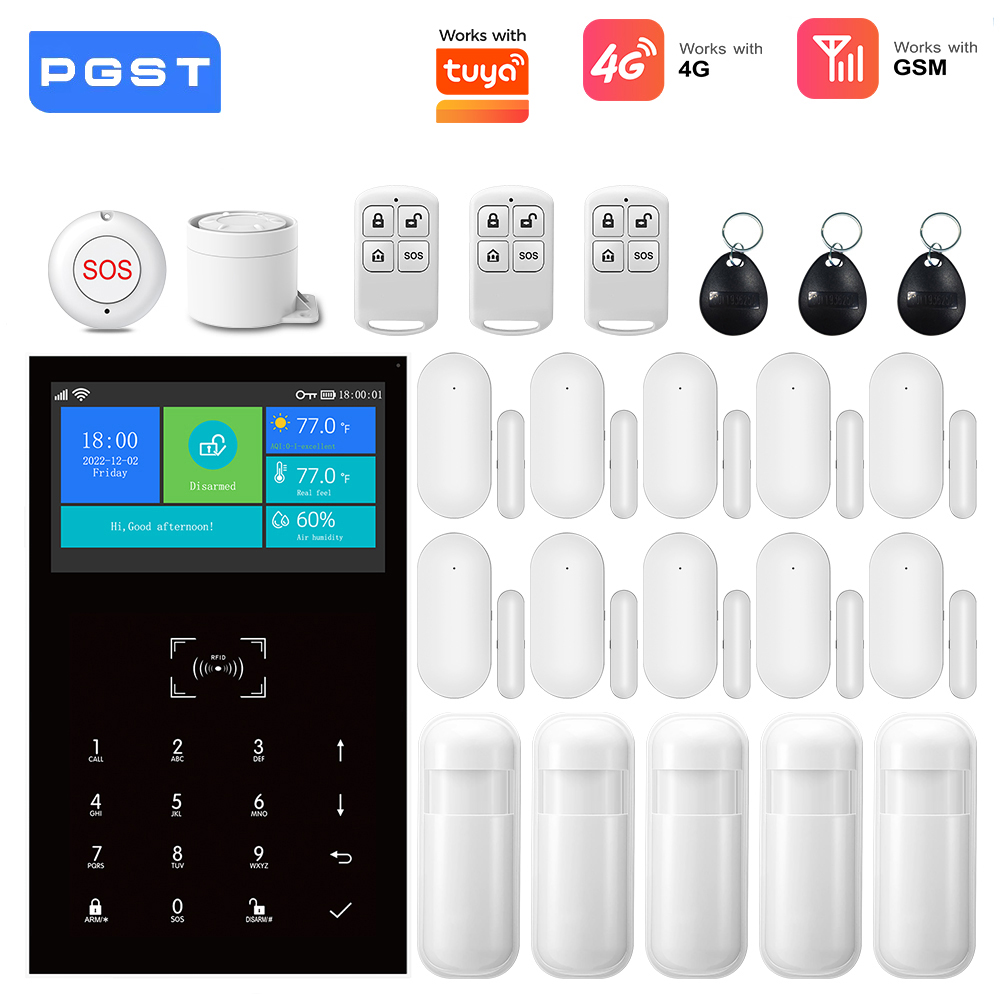 Smart Home Alarm System 2.4G W - Home Security No Monthly Fee recension och pris