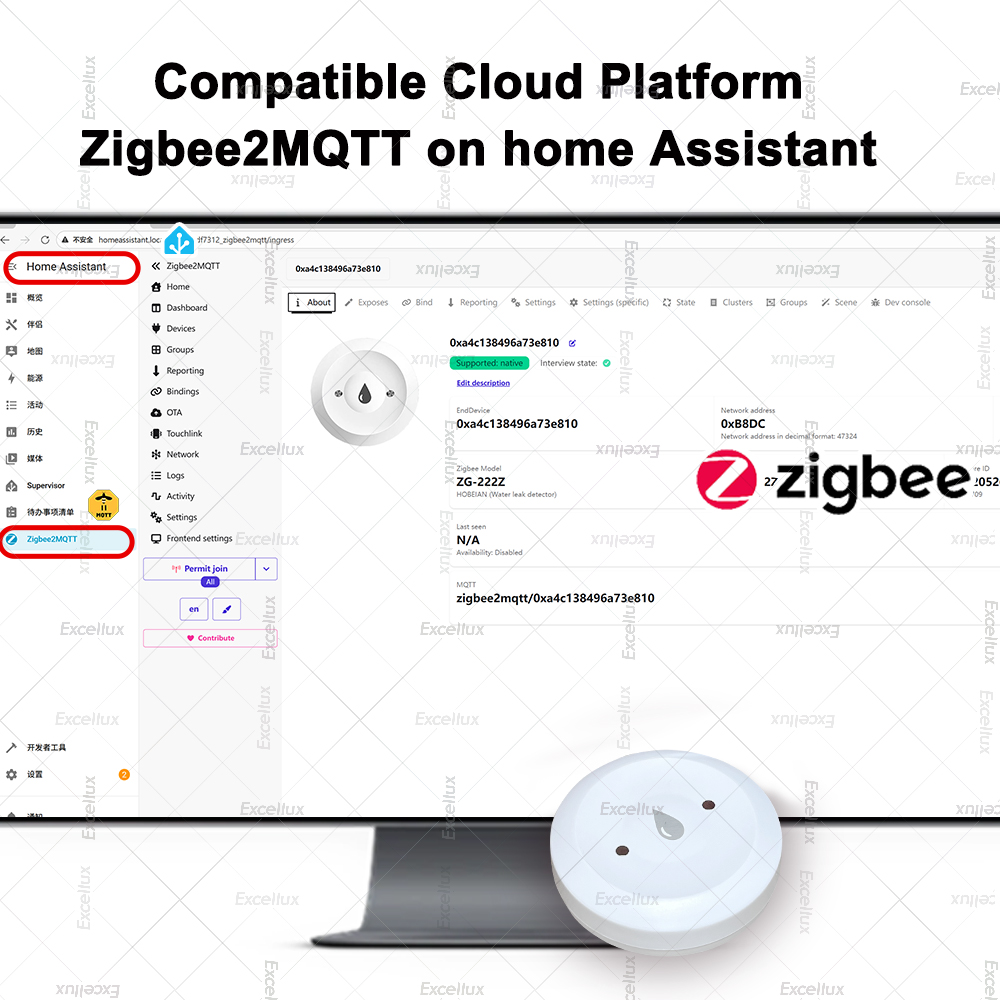 Zigbee Water Detector Leakage  - Home Security Business recension och pris