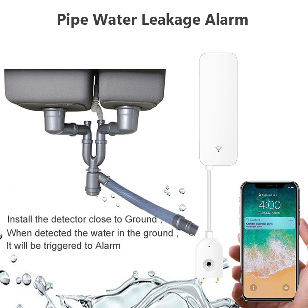 Tuya WiFi Water Leak Sensor, W - Home Security Business recension och pris