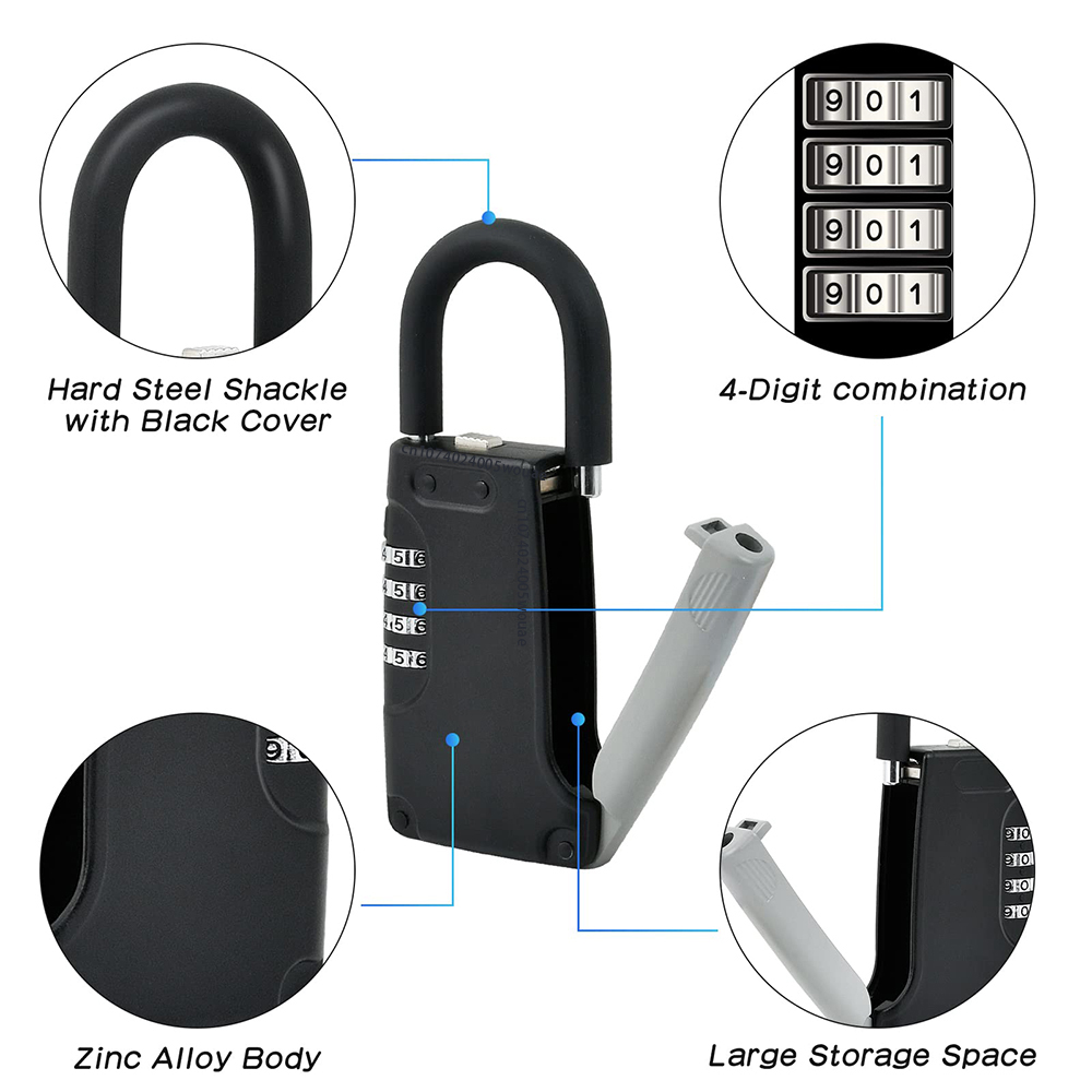 Padlock Key Lock Box Small Com - Safe Box Digital recension och pris