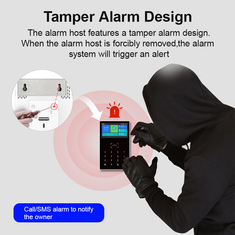 GSM WiFi Home Security Alarm S - Home Security No Monthly Fee recension och pris