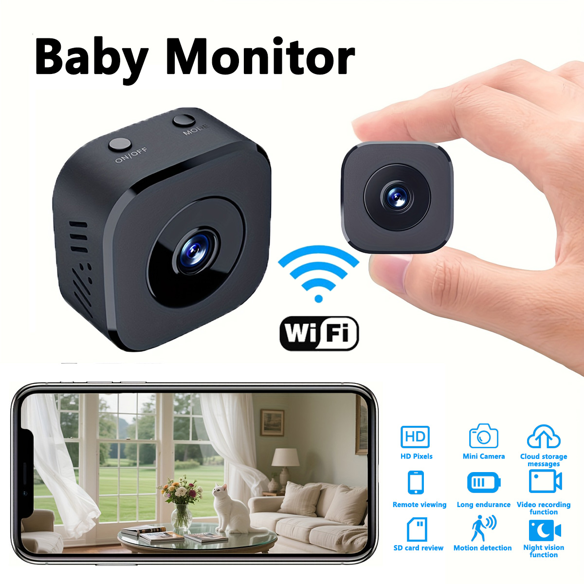 1080P HD Mini WiFi Camera Indo - Home Security And Monitoring recension och pris