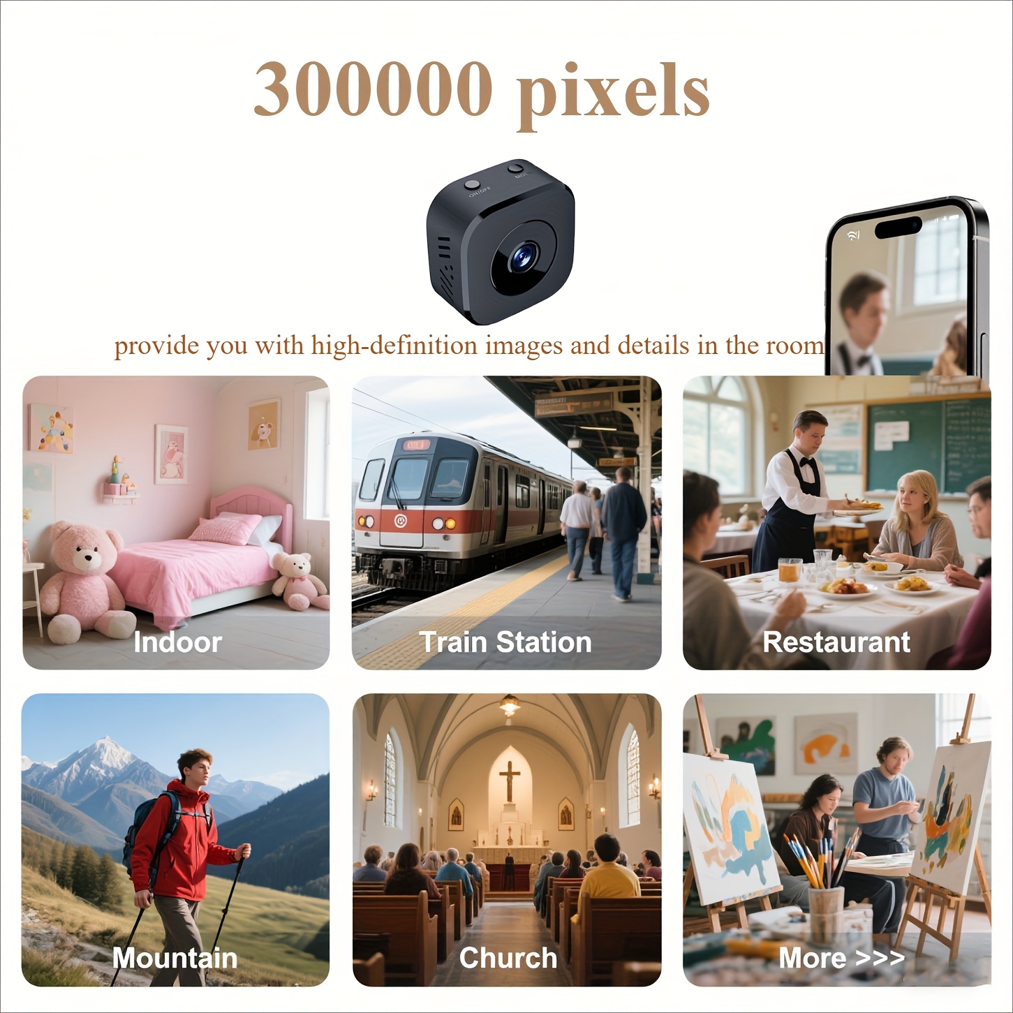 1080P HD Mini WiFi Camera Indo - Home Security And Monitoring recension och pris