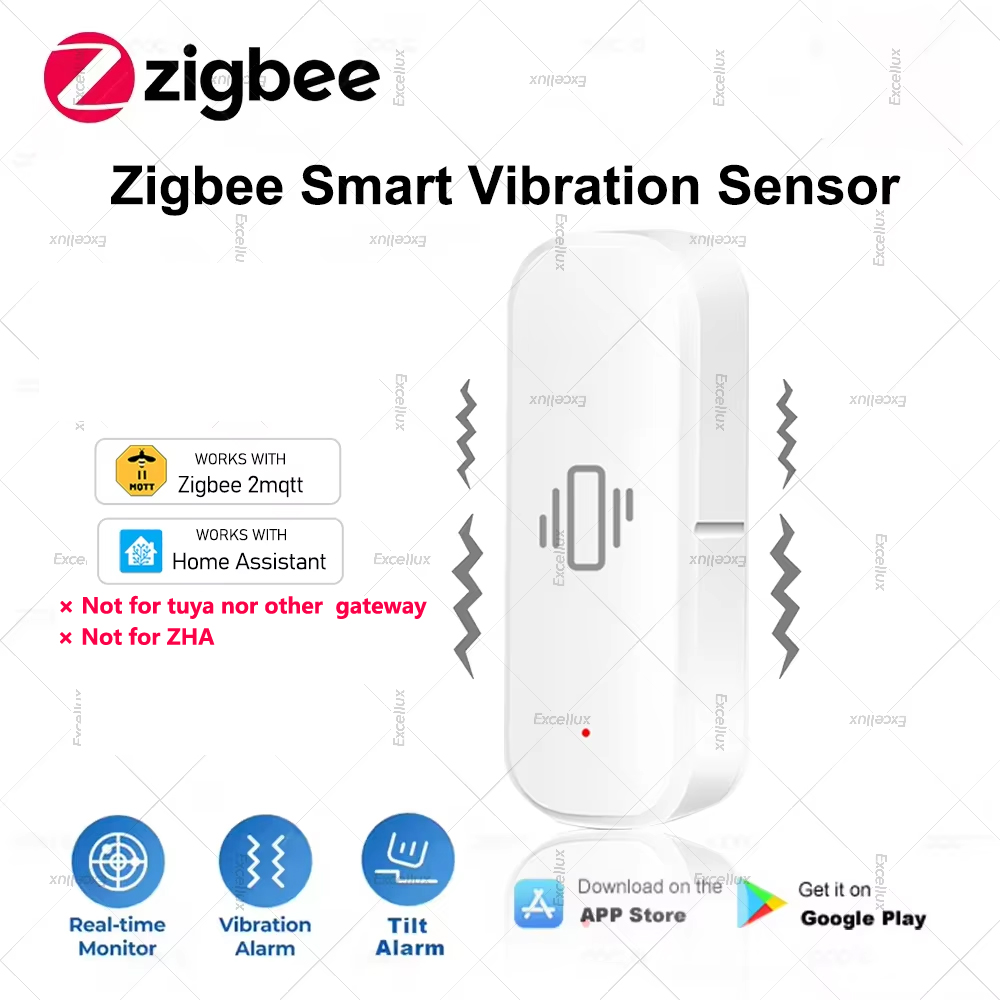 Zigbee Smart Vibration Sensor  - Home Security And Monitoring recension och pris