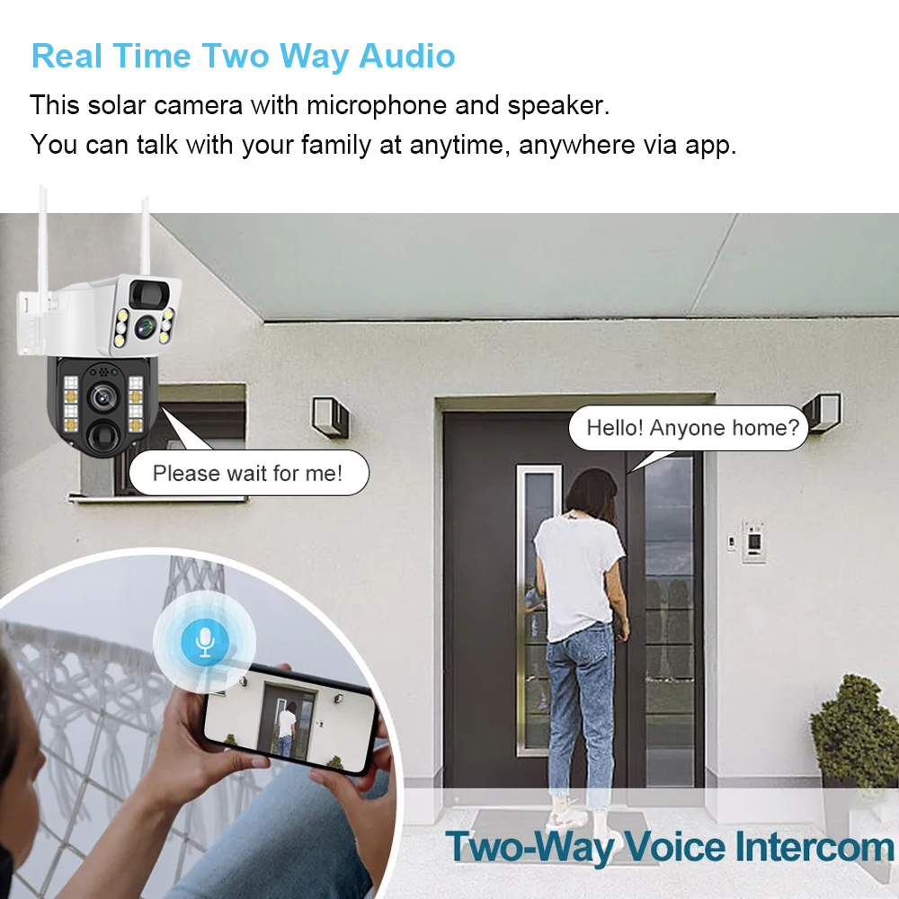 WiFi/4G Solar Camera IP CCTV S - Home Security Camera Installation recension och pris