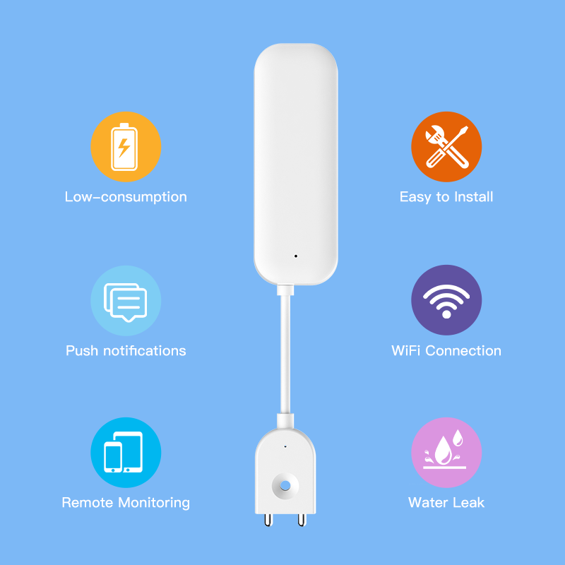 Tuya WiFi ZigBee Water Sensor  - Home Security Business recension och pris