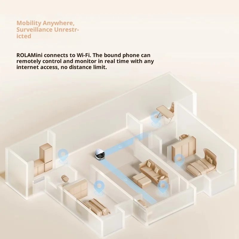 Enabot ROLA Mini Smart Robot I - Home Security And Monitoring recension och pris