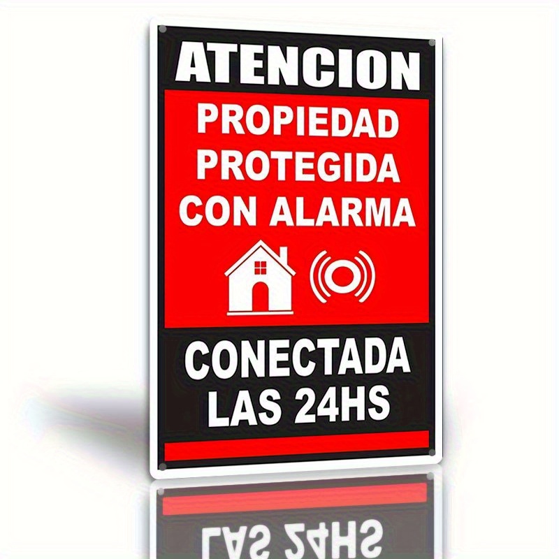 Vintage Metal Tin Sign - Spani - Home Security Logo recension och pris