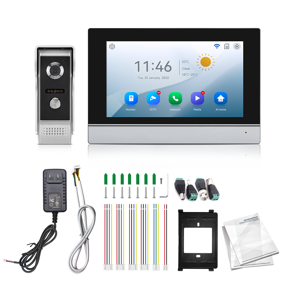 7Inch IPS Screen 2MP  Tuya Rem - Home Security Camera Installation recension och pris