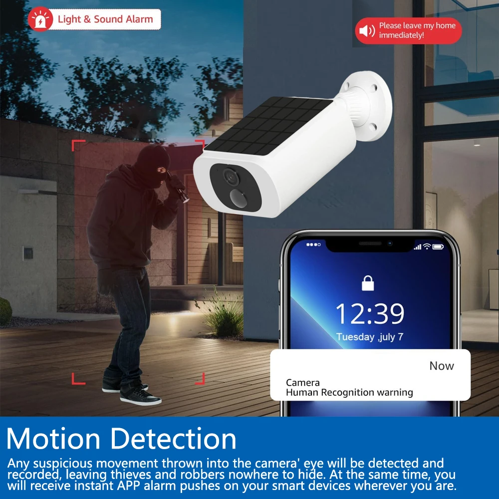 Tuya 5MP Solar Security Camera - Home Security Camera Installation recension och pris