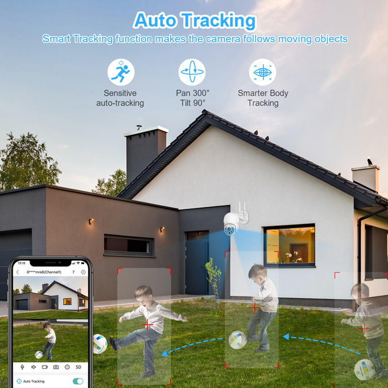 Smar 3MP Wireless CCTV Securit - Home Security Camera Installation recension och pris